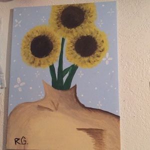 sunflower painting